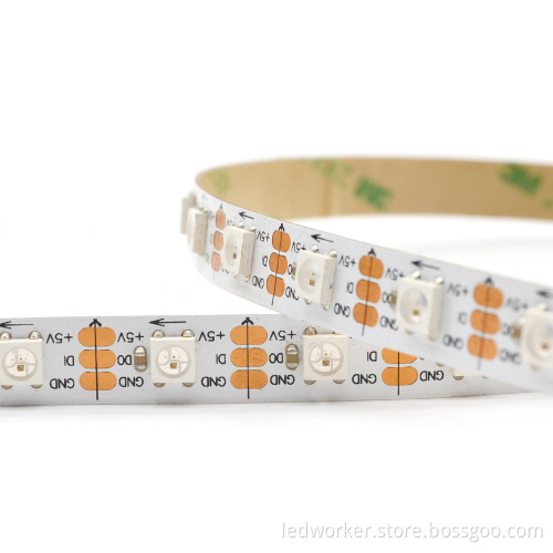 3 Years Warranty 2812B WS2812B RGB Addressable LED Strip - 144 LEDs